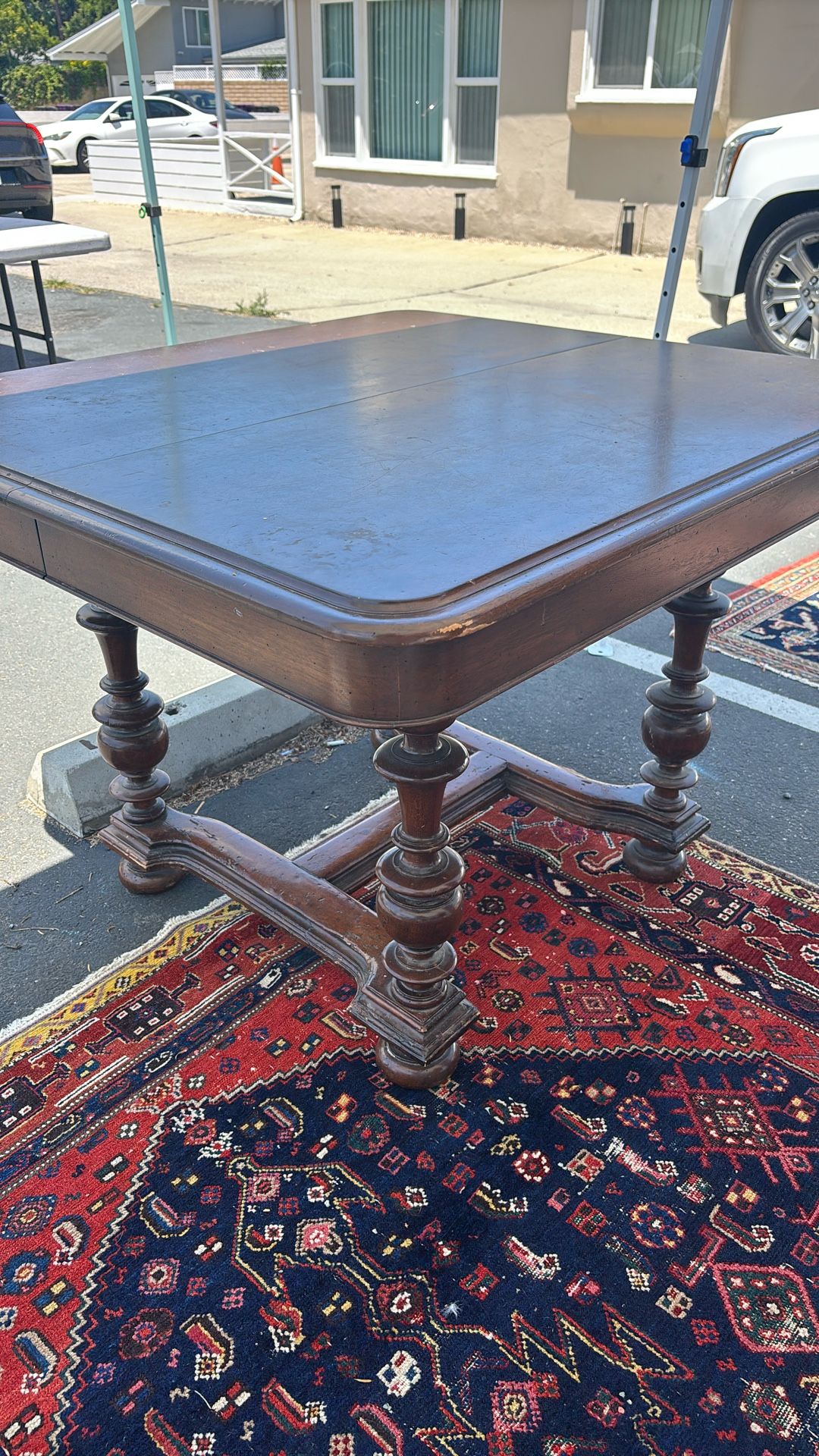 Antique wood table