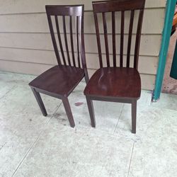 Ashley  Cherry Wood Dining Chairs