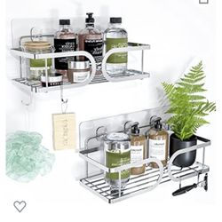 Shower Caddy Shelves with Hooks