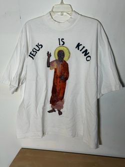 Kanye West Jesus is King Heavyweight Graphic Tee White Oversized XL or 2XL