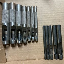 2 Sets Of Hollow Hole Punches Tools