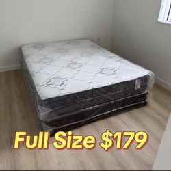 NEW Mattress Full Size With Box Spring // Offer  🚚