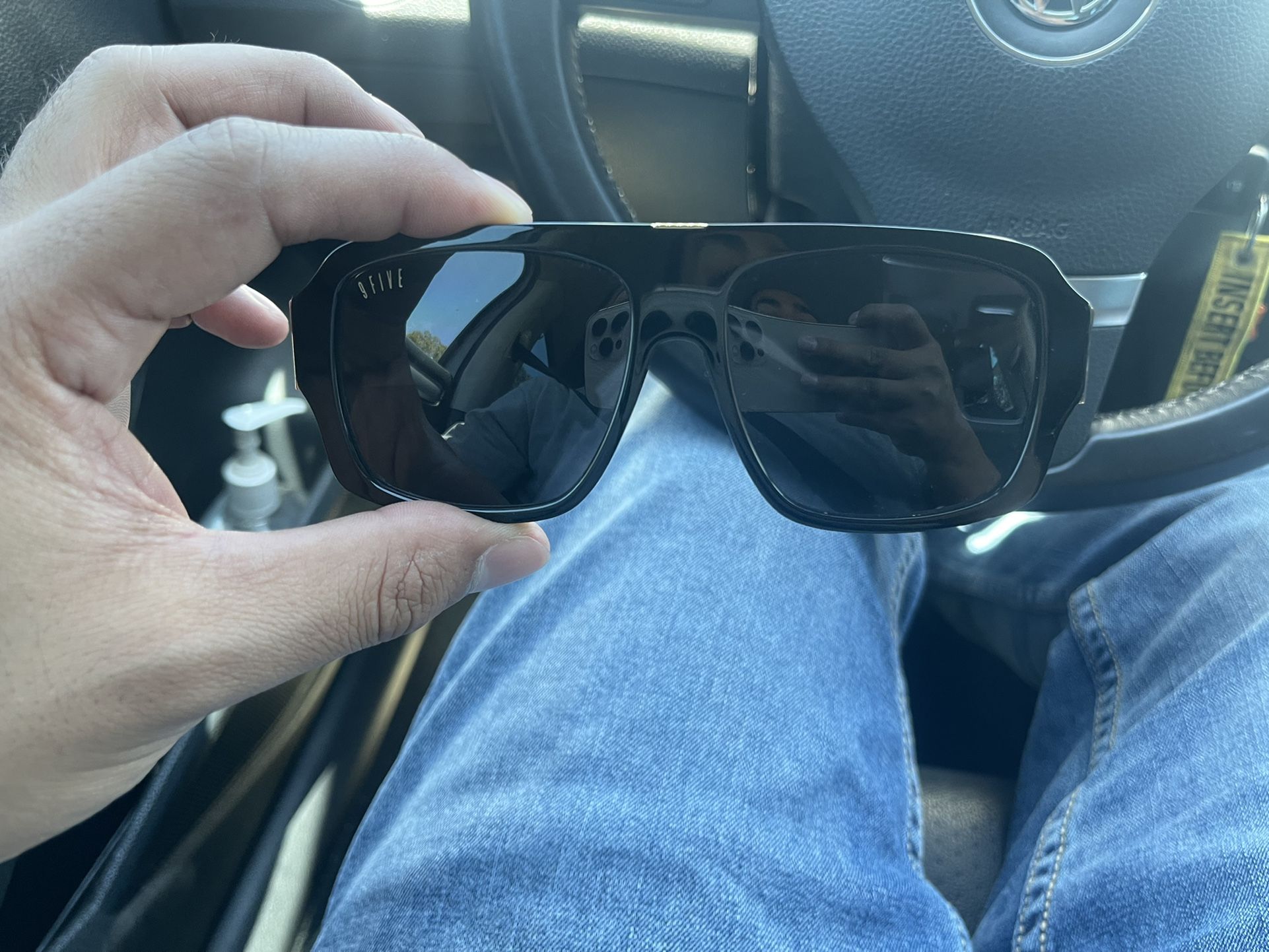 9 Five Sunglasses Gold