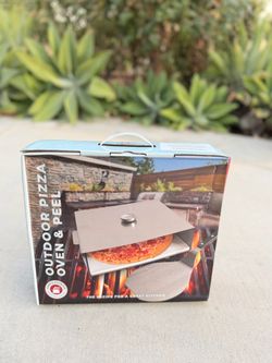 New in Box Outdoor Pizza Oven & Peel for Camping Party Durable Stainless Steel