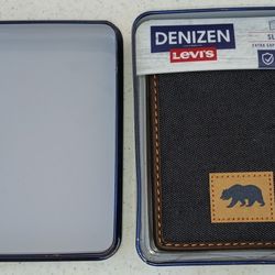 New Denizen Levi's Slimfold Wallet Navy