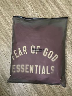 Essentials Fear Of God Crimson Hoodie