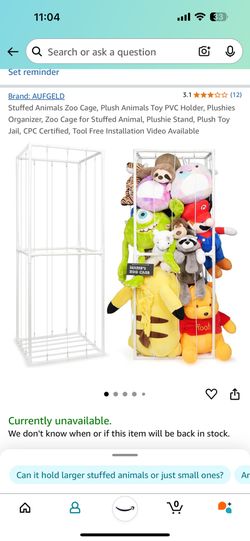 Stuffed Animal Zoo Cage