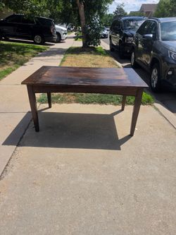 Free Wood Table No Holds