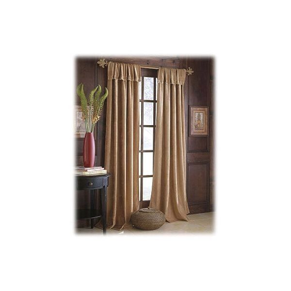 Curtain-Croscill Chevron Chenille Button Down Panel Natural-8 Panels