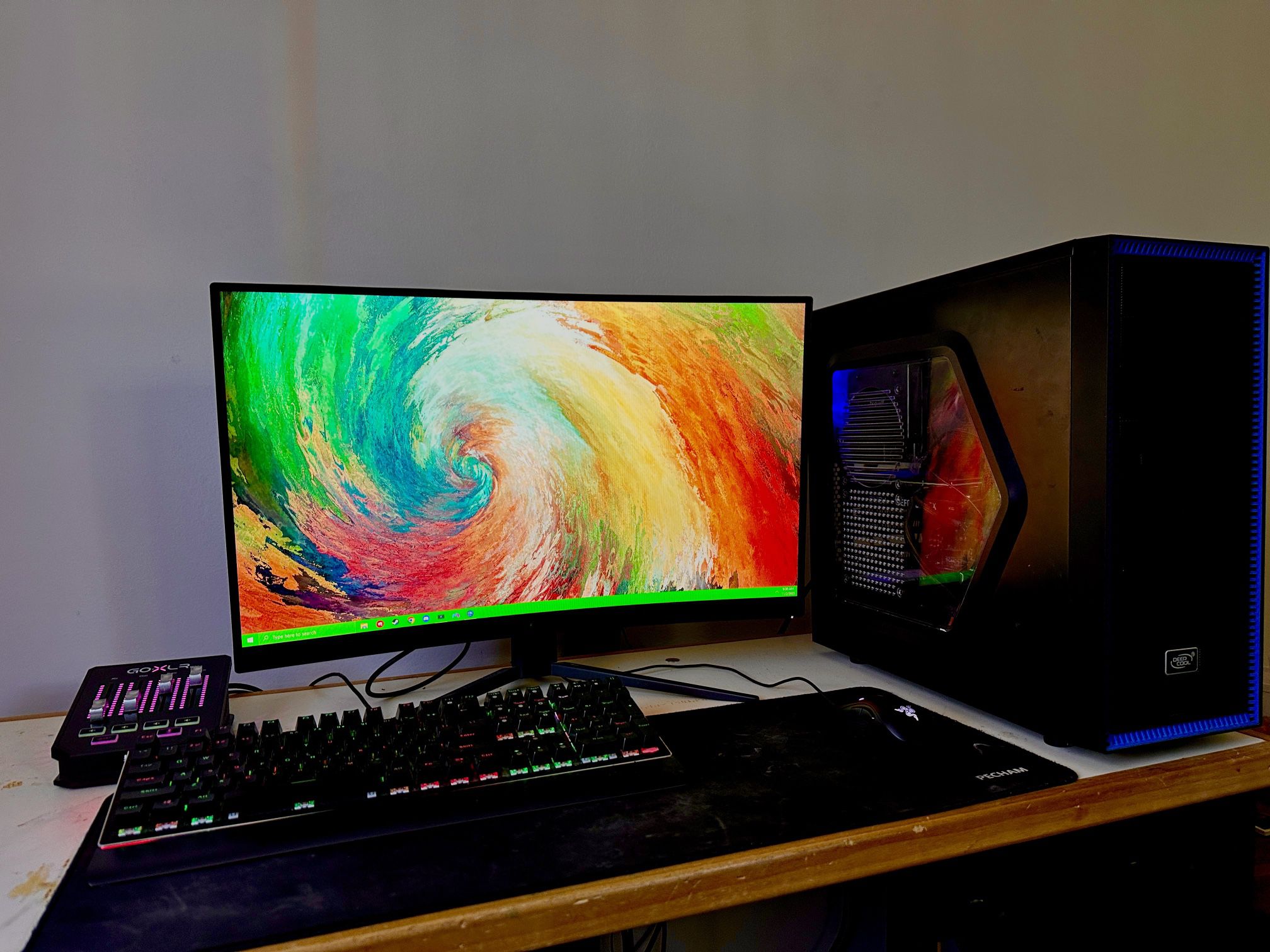 Gaming Computer With Monitor, Keyboard And Mouse
