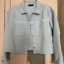 Denim Crop Jacket Free With Any Cloth Purchase 