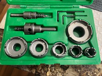 Greenlee 648 Carbide Hole Cutter Set with Case