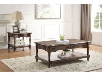 Heath Court Brown Oak Cocktail Table