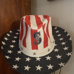 Seattle Mariners Patriotic Cowboy Hat Giveaway 7/4/17