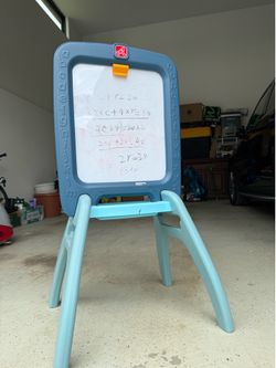 Easel Kids Standing Two Use Chalkboard
