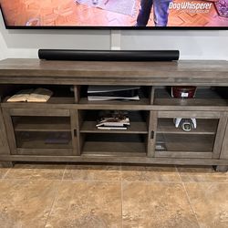 Wood entertainment center
