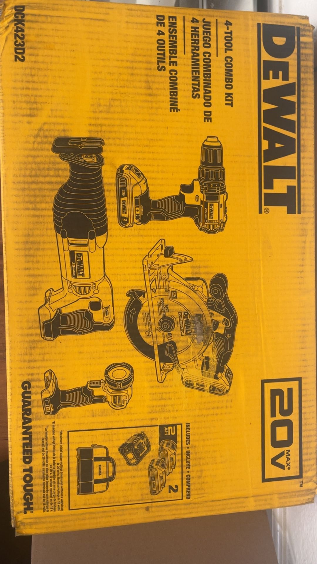 DeWalt 20v 4 Tool Combo Kit
