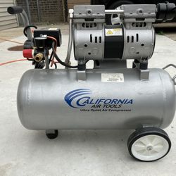 California Air Tools 8010A Aluminum Tank Air Compressor | Ultra Quiet, Oil-Free, 1.0 hp, 8 gal