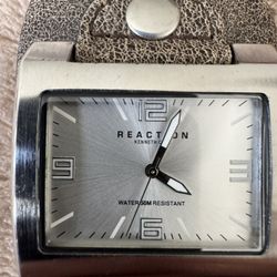 Kenneth Cole Reaction Watch, Brown Leather strap.