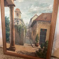 Large Cuban Oil Painting 