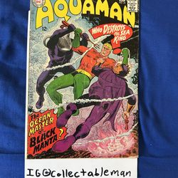 Aquaman #35 1967 DC Comics 1st App Black Manta, 2nd App Ocean Master VG-