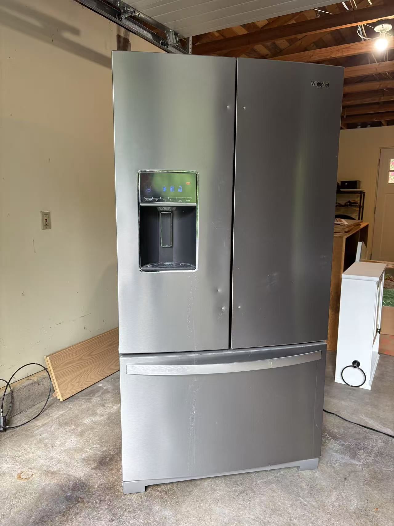 whirlpool 27 cu French Door Stainless Steel Refrigerator