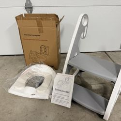 Potty Training Seat with Stairs for Toilet 