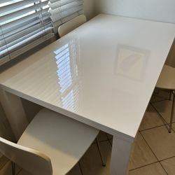 White Kitchen Table And 4 Chairs