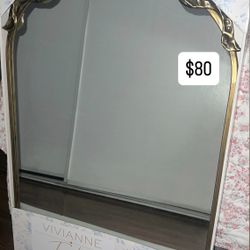 Gold Bow Mirror 
