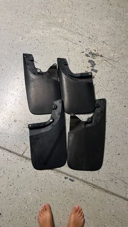 Black Plastic Mud Flaps Set of 4, 2014 Toyota Tacoma PreRunner