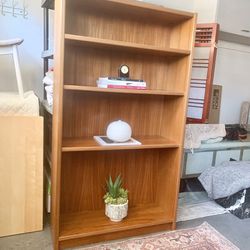 Mid Century Danish Teak Tall Bookcase 