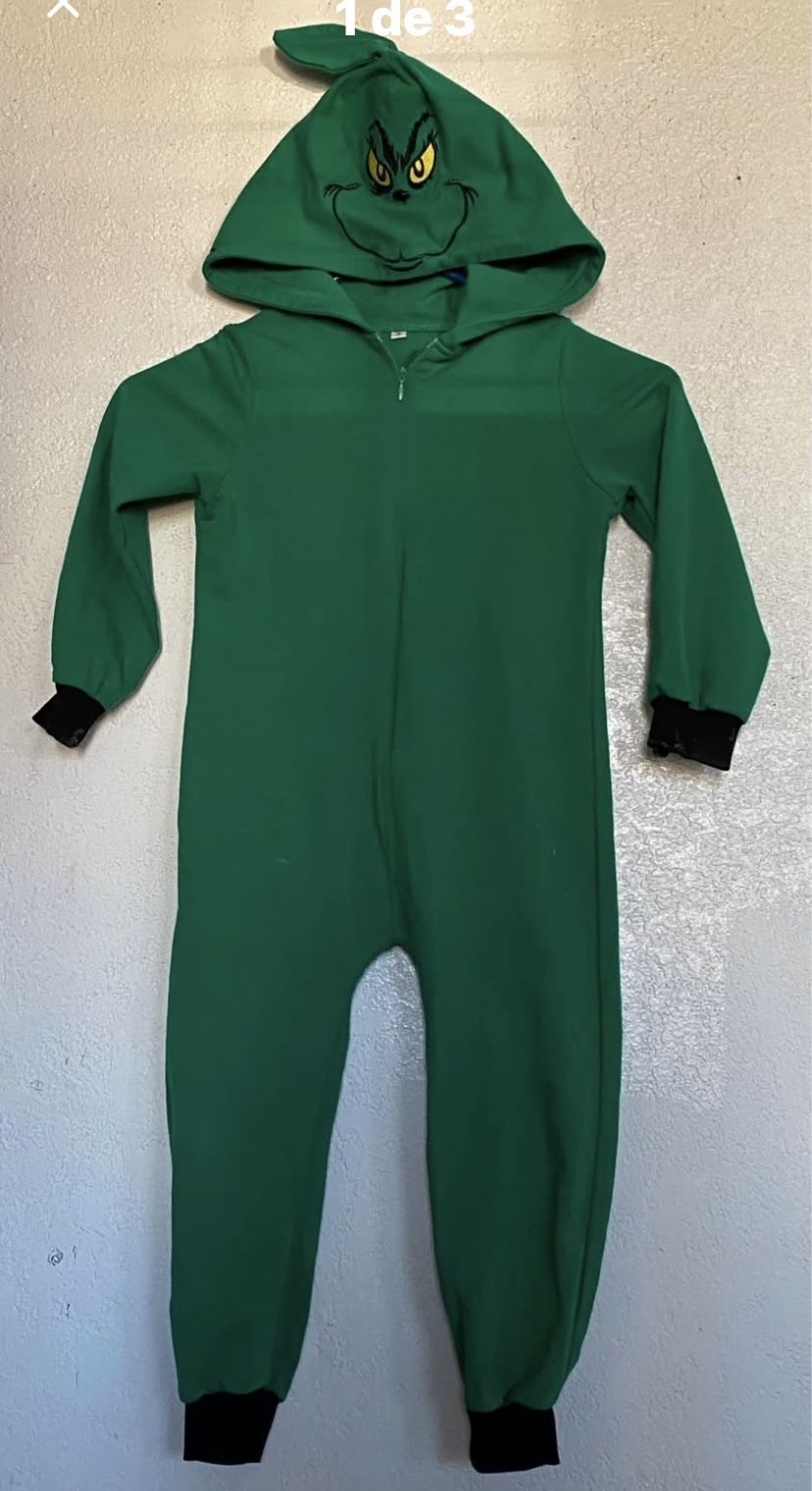 Christmas Grinch Jumpsuit With Hat