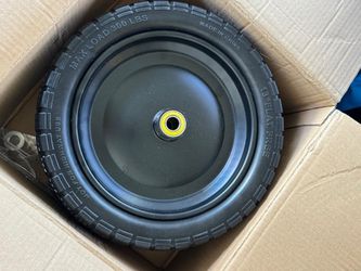 13'' 4.00-6'' Flat Free Solid Wheelbarrow Tire and Wheel, $17 each