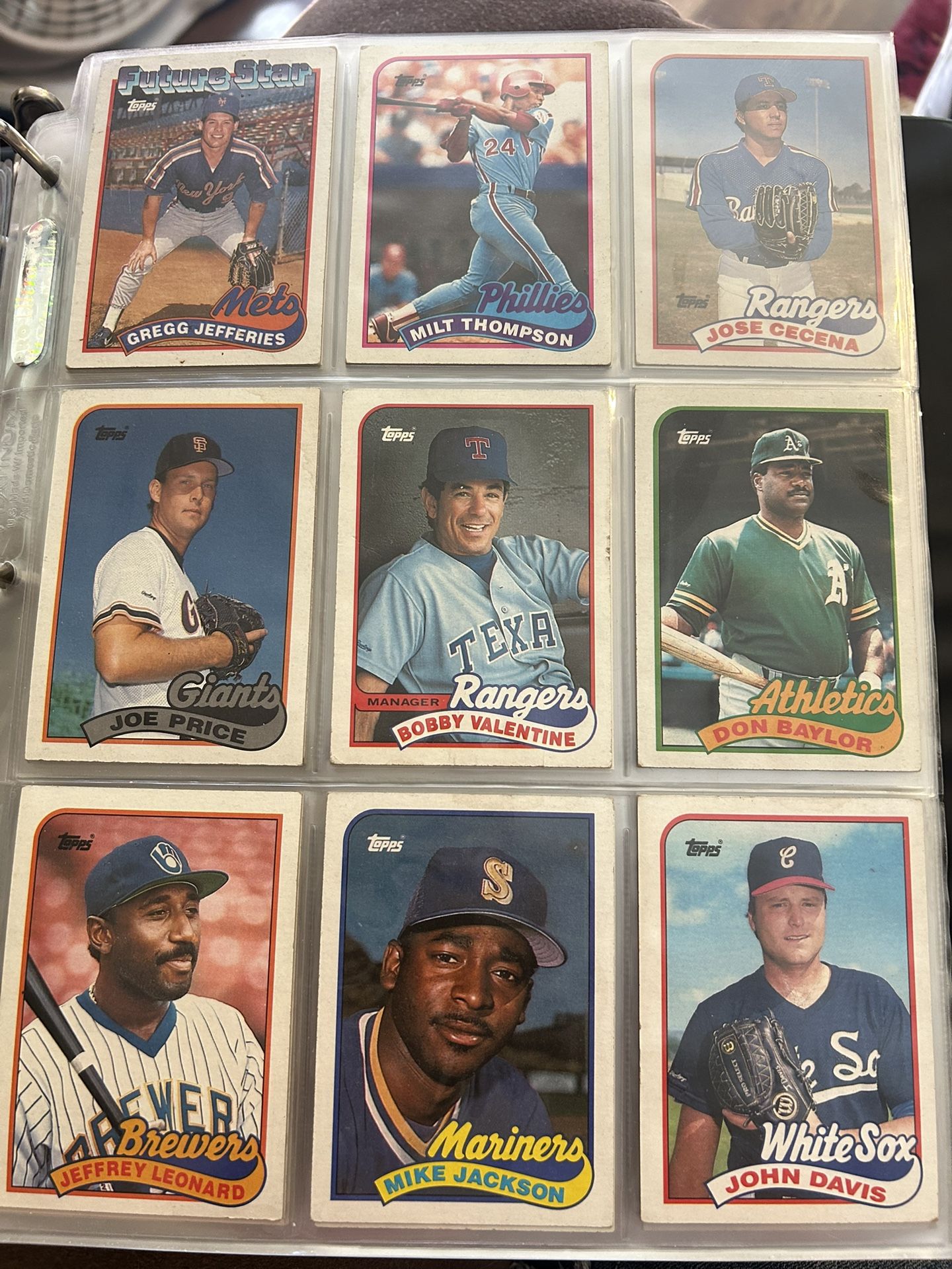 Baseball Card Album 400+ Cards 1989