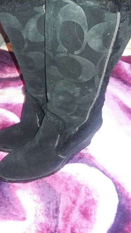 Coach original suede boots.