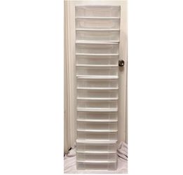 Stacking drawers, five sets of three, modular/interchangeable