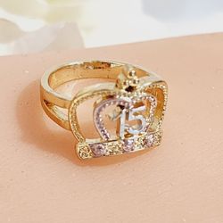 14k Gold Plated Tricolor Ring