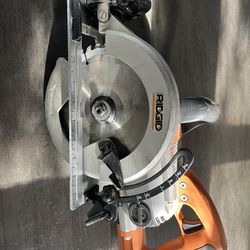 Ridgid Wormdrive Magnesium construction Circular Saw