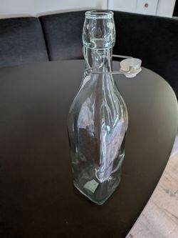 Glass bottle/vase with stopper