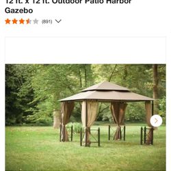 12 Ft Harbor Bay gazebo Unopened