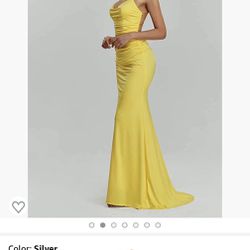 Spaghetti Straps Mermaid Prom Dresses Long Ruched Satin Formal Dress Backless Tight Cocktail Evening Gowns