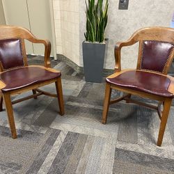 Antique Bankers Desk Chairs 
