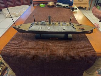 USS Atlanta Model Civil War Ship Ironclad OBO