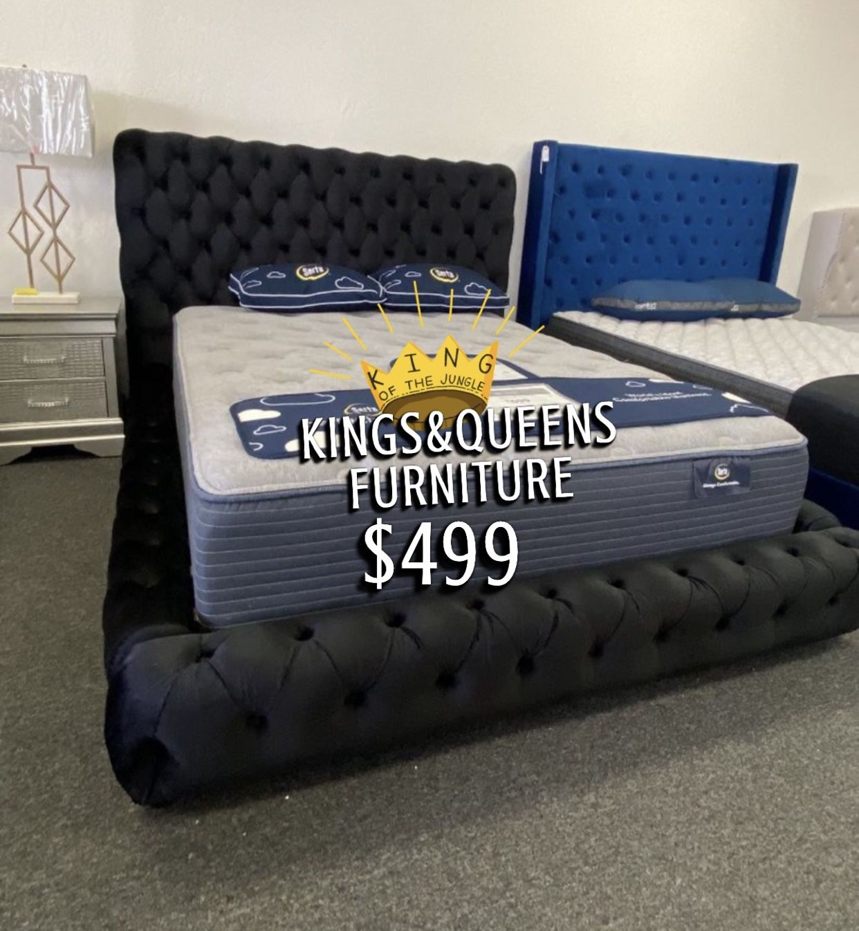 New Queen Bed Frame With Mattress