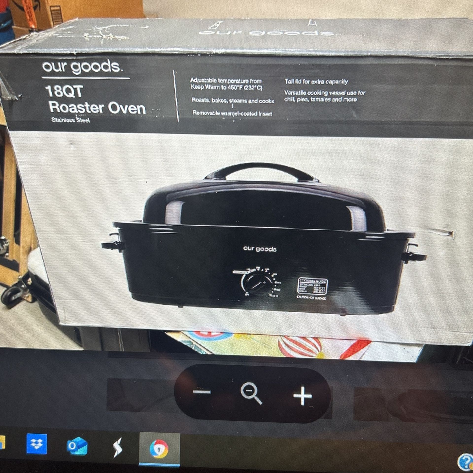 18 Qt roaster Oven Stainless Steel. brand New In The Box