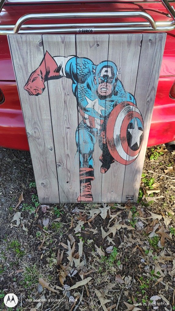 CAPTAIN MARVEL MARVEL COMICS LARGE CANVAS 36X 22"