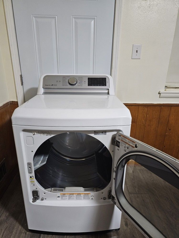 SET WASHER AND DRYER LG XL CAPACITY 5.2 CU GOOD CONDITION BOTH ELECTRIC LARGE CAPACITY HEAVY DUTY DELIVERY AVAILABLE