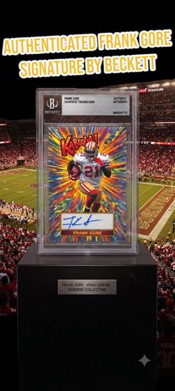 Kaboom Frank Gore Signature- ($50)