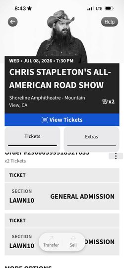 Chris Stapleton at Shoreline