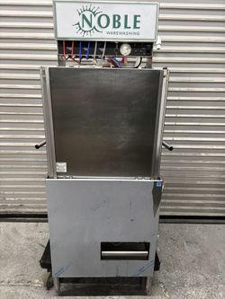 New Noble Warewashing Dish Washer Commercial High Volume Low Temp Washing Restaurant Side Load Slide In Out Tray 